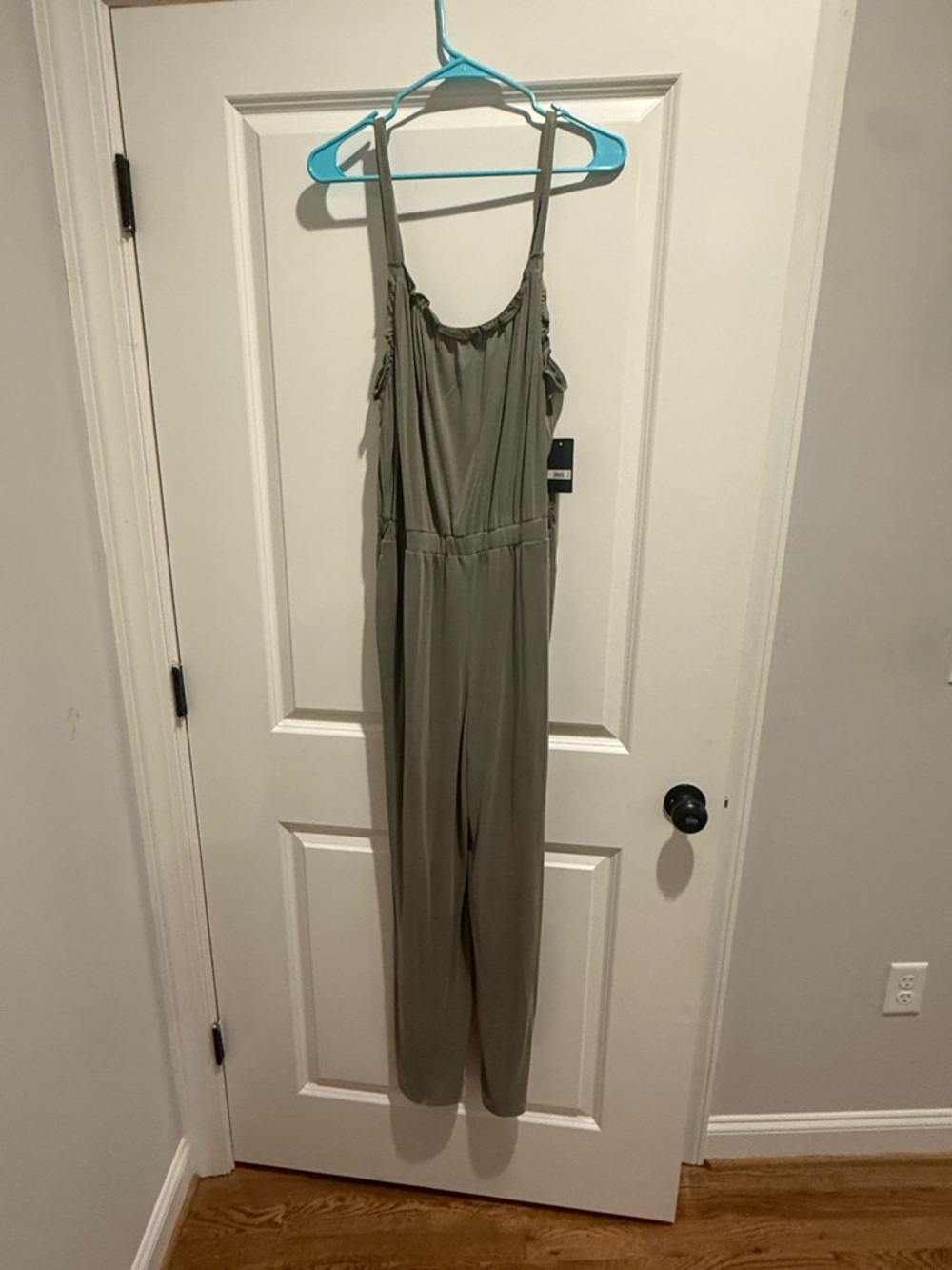 Lucky Brand Olive Jumpsuit with Adjustable Straps